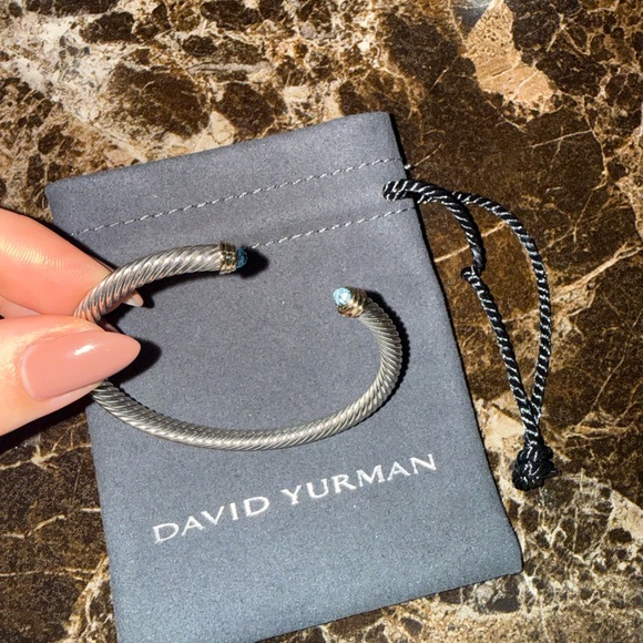 David Yurman Classic Cable Bracelet - Blue Topaz - Picture 6 of 8